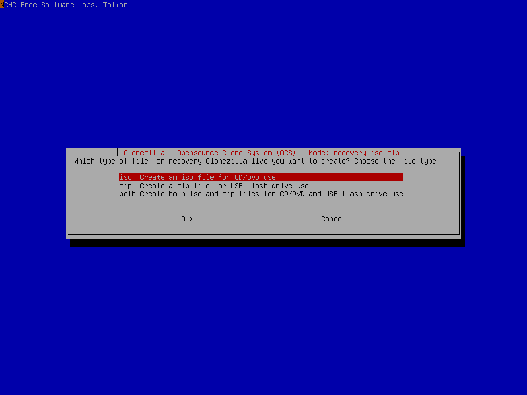 clonezilla iso image.