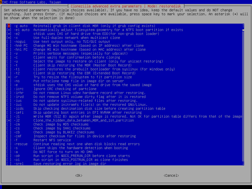 restoring clonezilla image to smaller drive